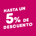 Hasta un 5 % de descuento